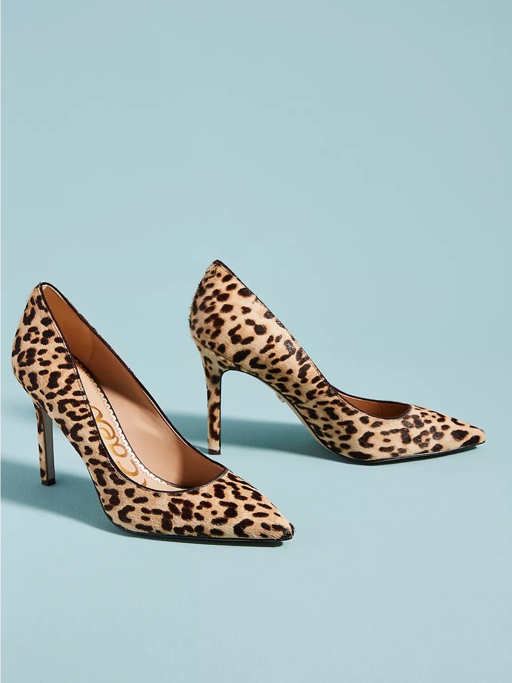 Anthropologie Sam Edelman Hazel Leopard-Printed Heels 7.5